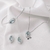 BRINCO PRINCESS CRISTAL AGUA MARINHA PRATA925 - loja online