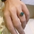 ANEL QUARTZO VERDE BOHO PRATA925