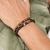 Pulseira SHAMBALLA de Pedra natural Detalhe Pedra Olho de Tigre - comprar online