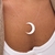 COLAR FIO NYLON PINGENTE LUA CHAPADA LASER PRATA925 - comprar online