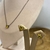 Conjunto Brinco e Colar cristal citrino ródio negro - loja online