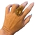 ANEL GOTA EM CRISTAL CITRINO SEMIJOIA - comprar online