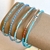 PULSEIRA MURANO COLORIDA ARO PRATA925 17 cm na internet