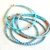 PULSEIRA MURANO COLORIDA ARO PRATA925 17 cm - comprar online