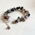 PULSEIRA CASCALHO TURMALINA MELANCIA PRATA925 19 cm - loja online