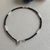 PULSEIRA MURANO NEGRO DETALHE CANUTILHO PRATA925 17 cm na internet