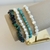 PULSEIRA CASCALHO JADE ZOISITA PRATA925 17 cm - comprar online