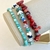 Pulseira Cascalho Coral Vermelho Prata925 16 cm - comprar online