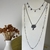 GARGANTILHA CHOCKER ESTRELAS RÓDIO NEGRO 38cm - Vix joias e pratas