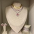 CONJUNTO RIVIERA E BRINCO RÓDIO BRANCO 40cm - Vix joias e pratas