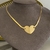 GARGANTILHA CHOCKER CORAÇÃO SEMIJOIA 38cm - comprar online