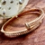 BRACELETE PREGO ZIRCÔNIAS BRANCAS SEMIJOIA
