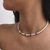 Gargantilha de Pérola Murano com Olho de Tigre Prata925 38cm - loja online
