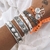 Bracelete com Pérola e Elementos do Mar Prata925 - Vix joias e pratas