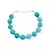 PULSEIRA PEDRA NATURAL TURQUESA AZUL CLARA - 17CM - comprar online