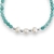 Pulseira Pedra Natural de Jade Amazonita com Pérola Pão - 16cm na internet