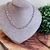 GARGANTILHA ELO PORTUGUÊS RÓDIO BRANCO 45 cm - comprar online