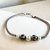 Pulseira Cloisonné Verde Azul e Vermelha Prata925 18cm
