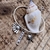 Pingente estrela do mar boho com perola Prata925 - Vix joias e pratas