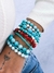 Pulseira de Jade Amazonita- 16cm - Vix joias e pratas