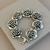 PULSEIRA ROSAS PRATA925 19 cm