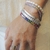 PULSEIRA RIVIERA RETANGULAR RÓDIO BRANCO - Vix joias e pratas