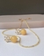 Conjunto colar e brinco - Pedra natural - comprar online