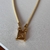 Colar couro com pingente cristal - Couro - loja online