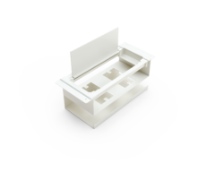 Pasacables rectangular doble - tienda online