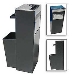 Cenicero Papelero Rectangular Negro