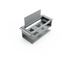 Pasacables rectangular doble en internet