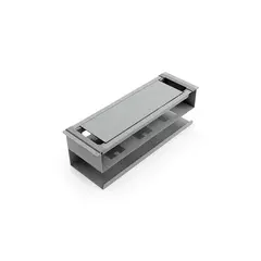 Pasacables rectangular triple