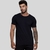 CAMISETA BÁSICA PRETA BORDADO RIVIERA 100% ALGODÃO
