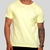 CAMISETA BÁSICA AMARELA BORDADO RIVIERA 100% ALGODÃO