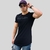 CAMISETA LONGLINE HOLOGRAPHIC PRETO