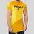 CAMISETA LONGLINE SUEDE SHINE AMARELA - comprar online