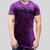CAMISETA LONGLINE SUEDE SHINE ROXA - comprar online