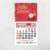 50 Mini calendário 2025 imã de geladeira personalizado qualquer tema com sua logo na internet