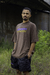 T-shirt Oversized Streetwear logo Two colors marrom na internet