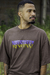 T-shirt Oversized Streetwear logo Two colors marrom - Dype