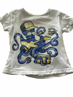 PLAYERA BLANCA MON CARAMEL 2AÑOS