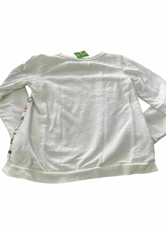 SUETER BLANCO CON FLORES - comprar en línea