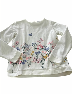 SUETER BLANCO CON FLORES