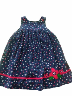 VESTIDO AZUL FLORES