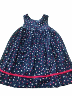 VESTIDO AZUL FLORES - comprar en línea