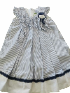 VESTIDO BLAMCO RAYAS
