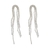 Aretes de cristales plata