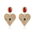 Aretes corazón con ojo
