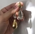 Aretes de gotas con cristal
