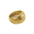 Anillo chunky con textura Acero Inoxidable
